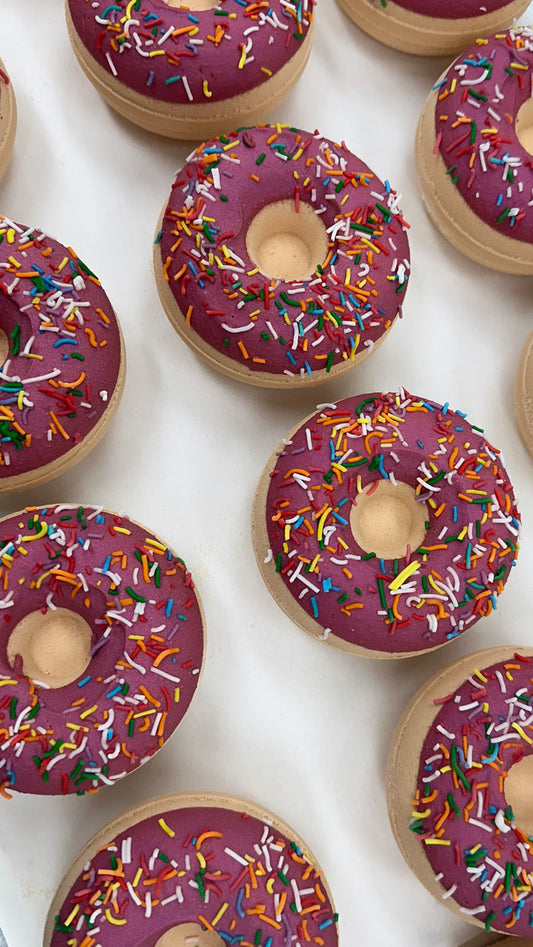 Strawberry Iced Donut Bath Bomb