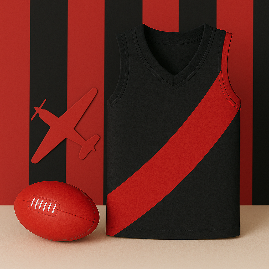 Footy (Black & Red)