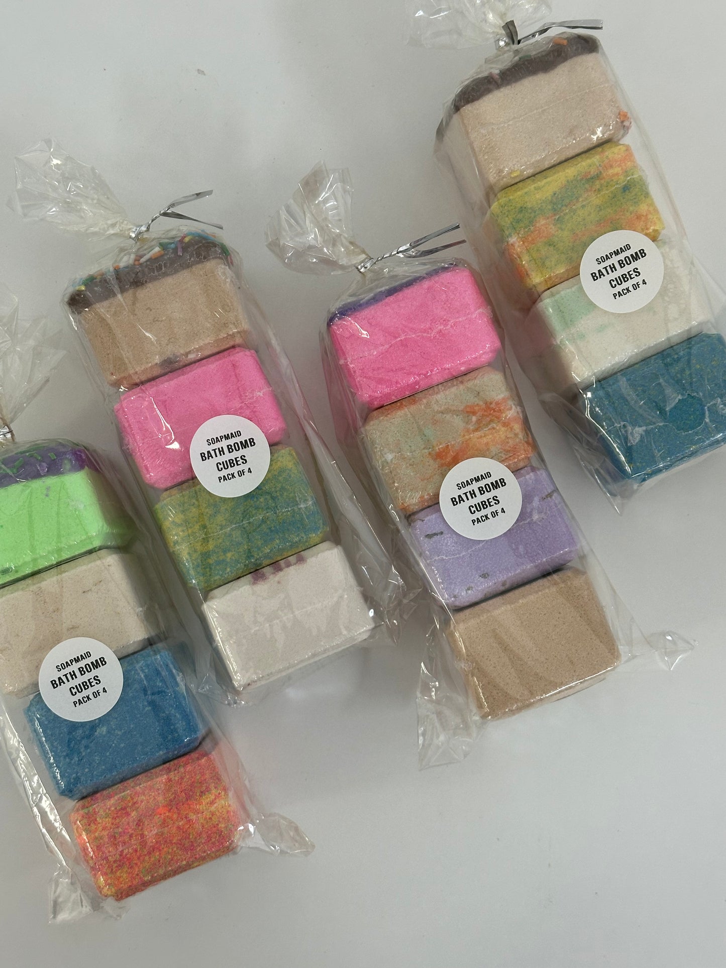 Mini Cube Bath Bomb 4pk