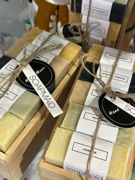 5 Natural Soap Bamboo Box