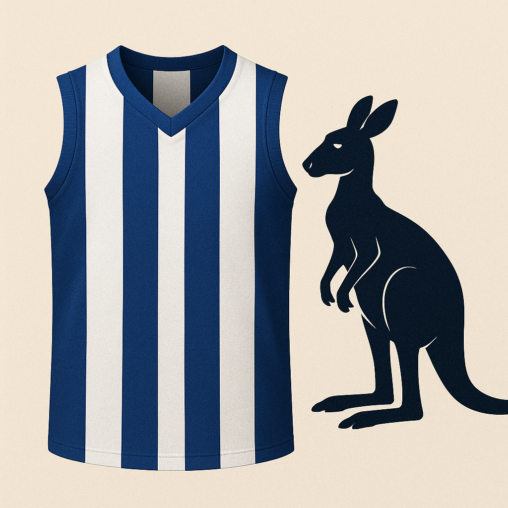 Footy (Blue & White)
