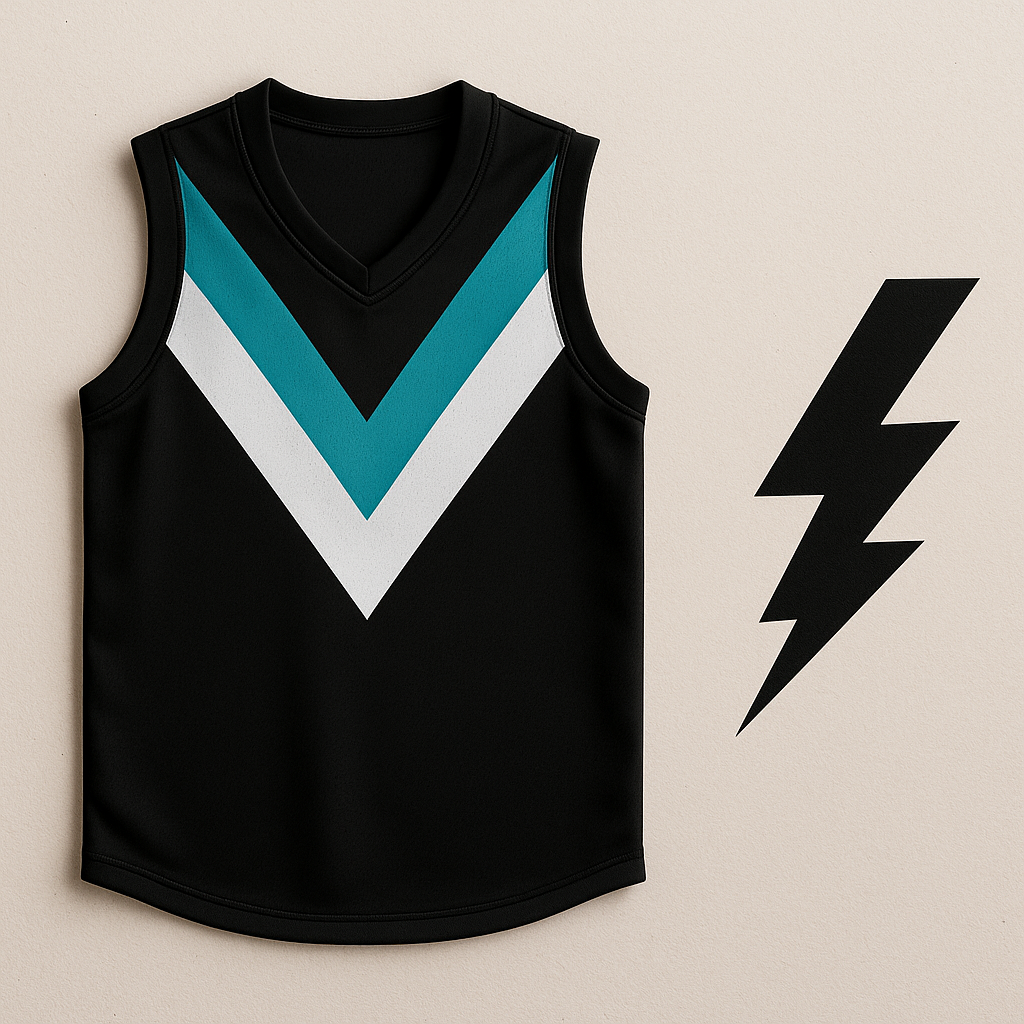 Footy (Teal, Black & White)