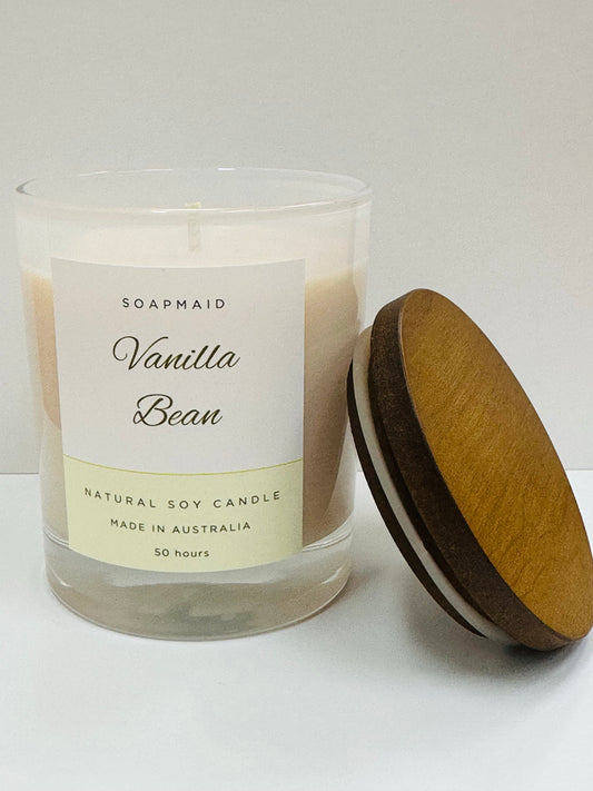 Vanilla Bean 50hr Candle lid