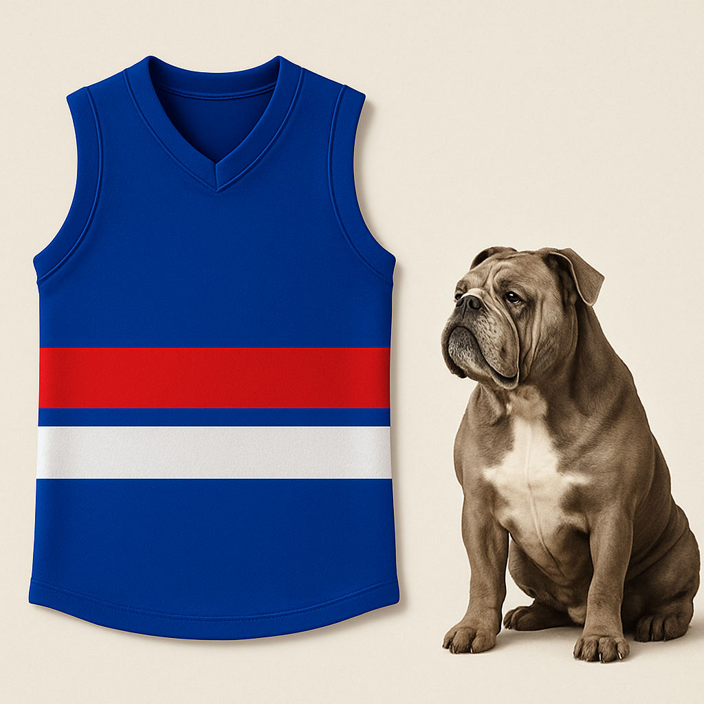 Footy (Blue, Red & White)