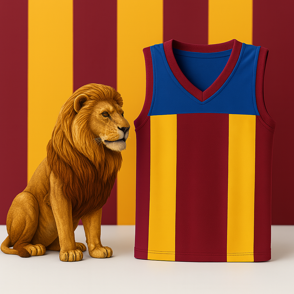 Footy (Maroon, Yellow & Blue)