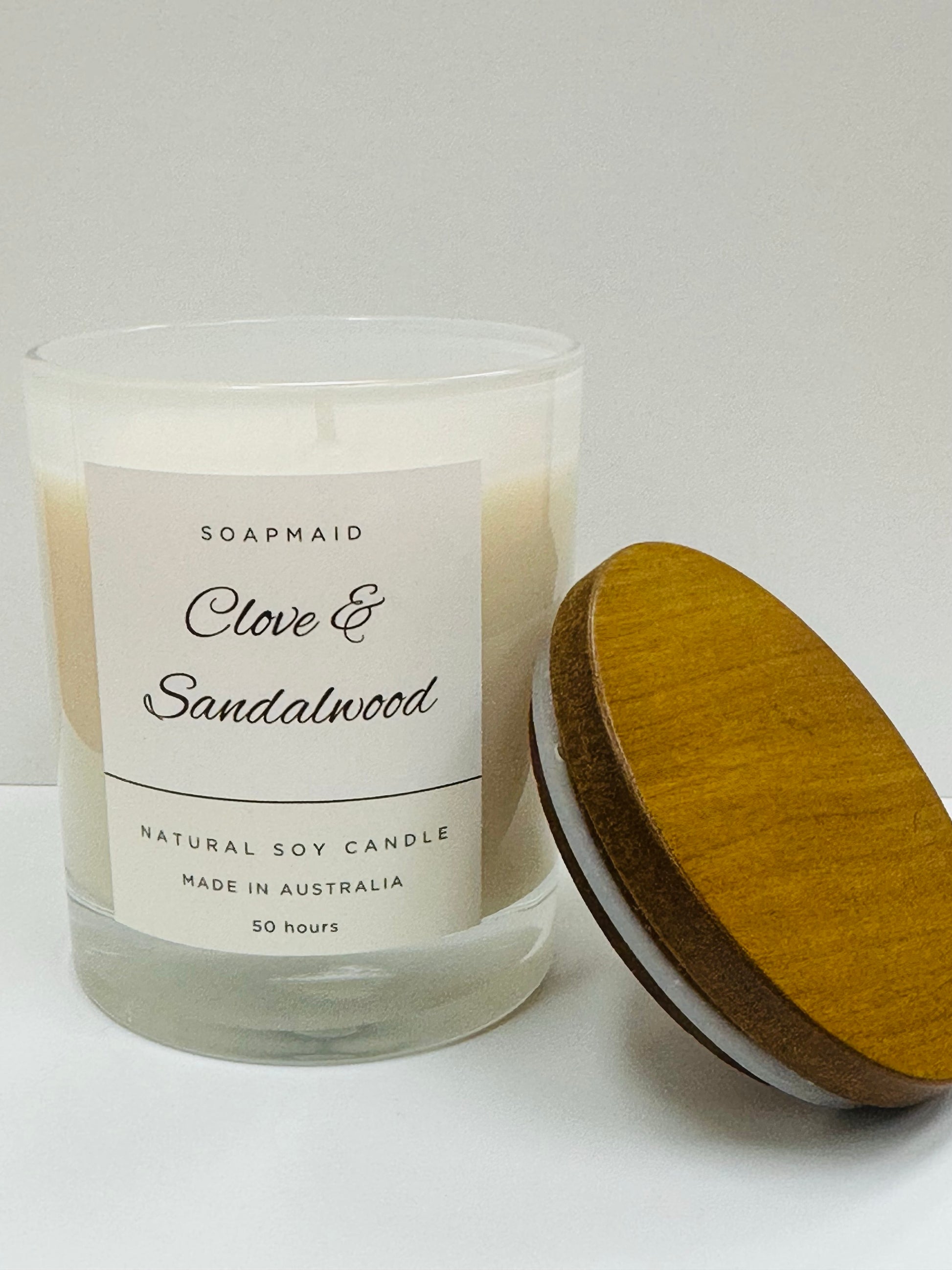 Clove Sandalwood 50hr Candle lid