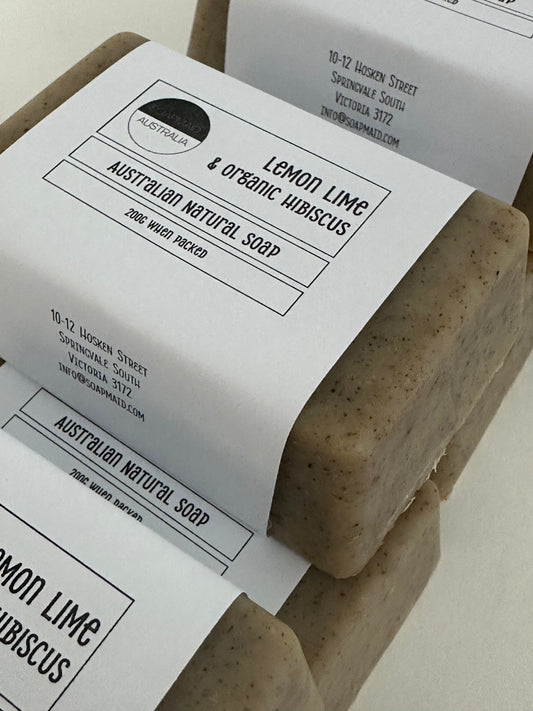 Lemon Lime Hibiscus Natural Soap Bar