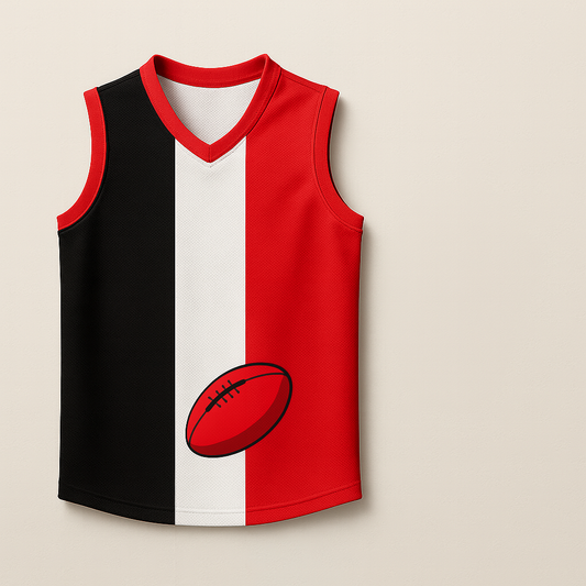 Footy (Red, Black & White)